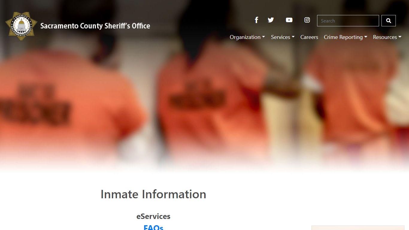 Sac Sheriff - Inmate Information